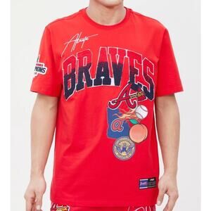 Atlanta Braves 2021 World Series Champions Men T-Shirt 2XL Red Hometown NWT